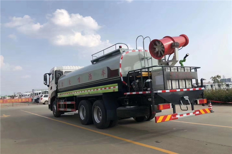 東風(fēng)天龍后八輪20噸噴霧車(chē)，國(guó)六綠化噴灑車(chē)